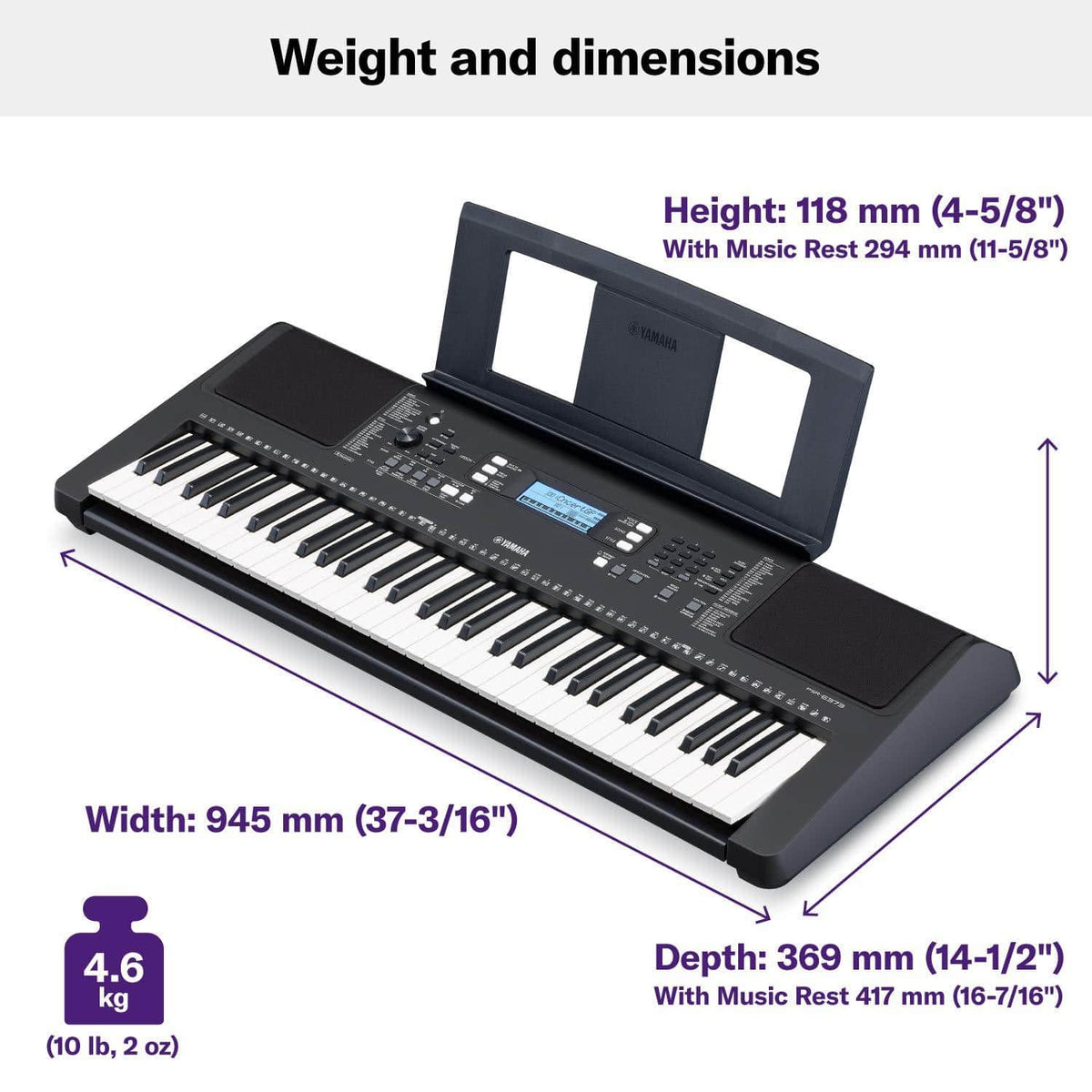 Yamaha PSR-E373 61鍵電子キーボード YAMAHA PSR-E373 61-Keys Portable Keyboard – Braganzas