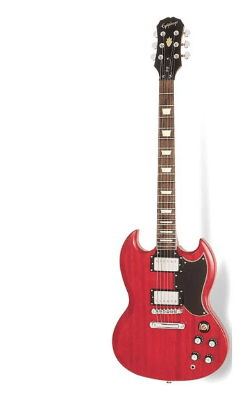 Epiphone G-400 Electric Guitar Faded-Worn Cherry – Braganzas Epiphone G-400 Electric Guitar Faded-Worn Cherry – Braganzas