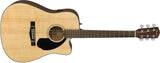 Fender CD-60SCE Nat WN Electro Acoustic Guitar - Braganzas