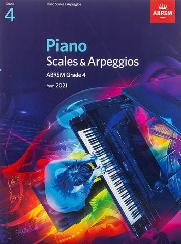 ABRSM Piano Scales & Arpeggios, From 2021 -Grade 4