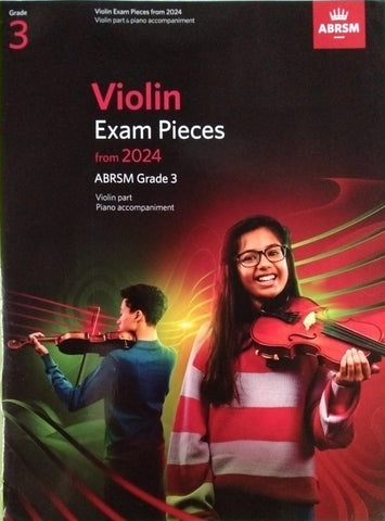 ABRSM Violin Exam Pieces from 2024 Grade 3 with Piano accompaniment