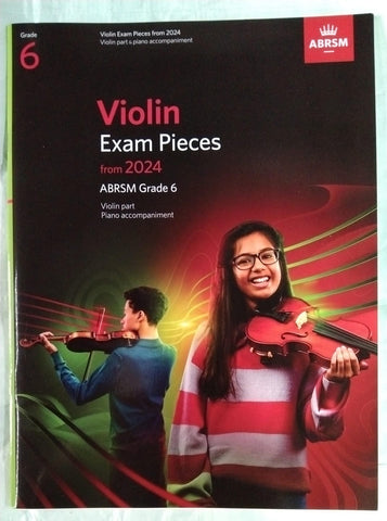 ABRSM Violin Exam Pieces from 2024 Grade 6 with Piano accompaniment