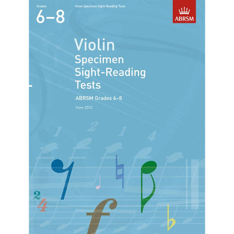 ARBSM Violin Specimen Sight-Reading Tests, Grades 6-8