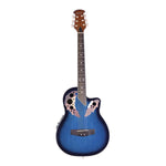 Hertz HZR 3801E 6 String Semi Acoustic Guitar- Blue