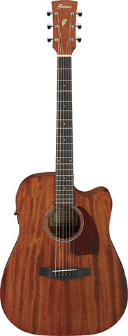 Ibanez Performance Series PC12MHLCEOPN Grand Concert Acoustic-Electric Guitar Satin Natural (Left Handed)
