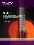 Trinity College Guitar Scales, Arpeggios & Studies from 2016 -Grades 6-8