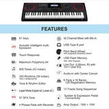 Casio CT-X9000IN 61-Key Portable Keyboard with Touch response & Carry Case (Black)