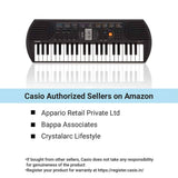 Casio SA-77 44 Mini Keys Keyboard, Black - Braganzas