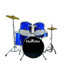 Chancellor, Drum Set, 5 Pcs, W/Stands & Cymbals - Metallic Blue
