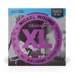 D'Addario, Electric Guitar Strings, XL Nickel, Balance Tension .009-.040 Super Lite - Set EXL120BT - Braganzas