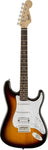 Fender Bullet Electric Guitar HSS-Right Handed Squier Bullet Strat with Tremolo (Brown Sunburst) - Braganzas