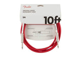Fender Original Series Instrument Connector Cables -10Ft-RED - Braganzas