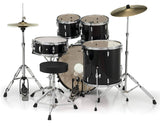 Pearl, Drum Set, 5 Pcs, Roadshow, W/Stands & Cymbals - Jet Black