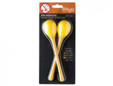 Stagg, Egg Maracas, Plastic, Long handle -Yellow EGG-MA L/YW (Pair) - Braganzas