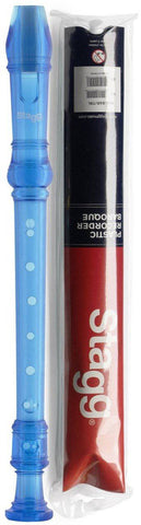 Stagg, Descant Recorder, Plastic, Baroque -Trans Blue REC-BAR-TBL - Braganzas
