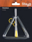 Stagg, Triangle, With Beater - 4"(10.16 cm), 12mm TRI-4 - Braganzas