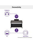 Yamaha YDP-165 Digital Piano with 88 Keys